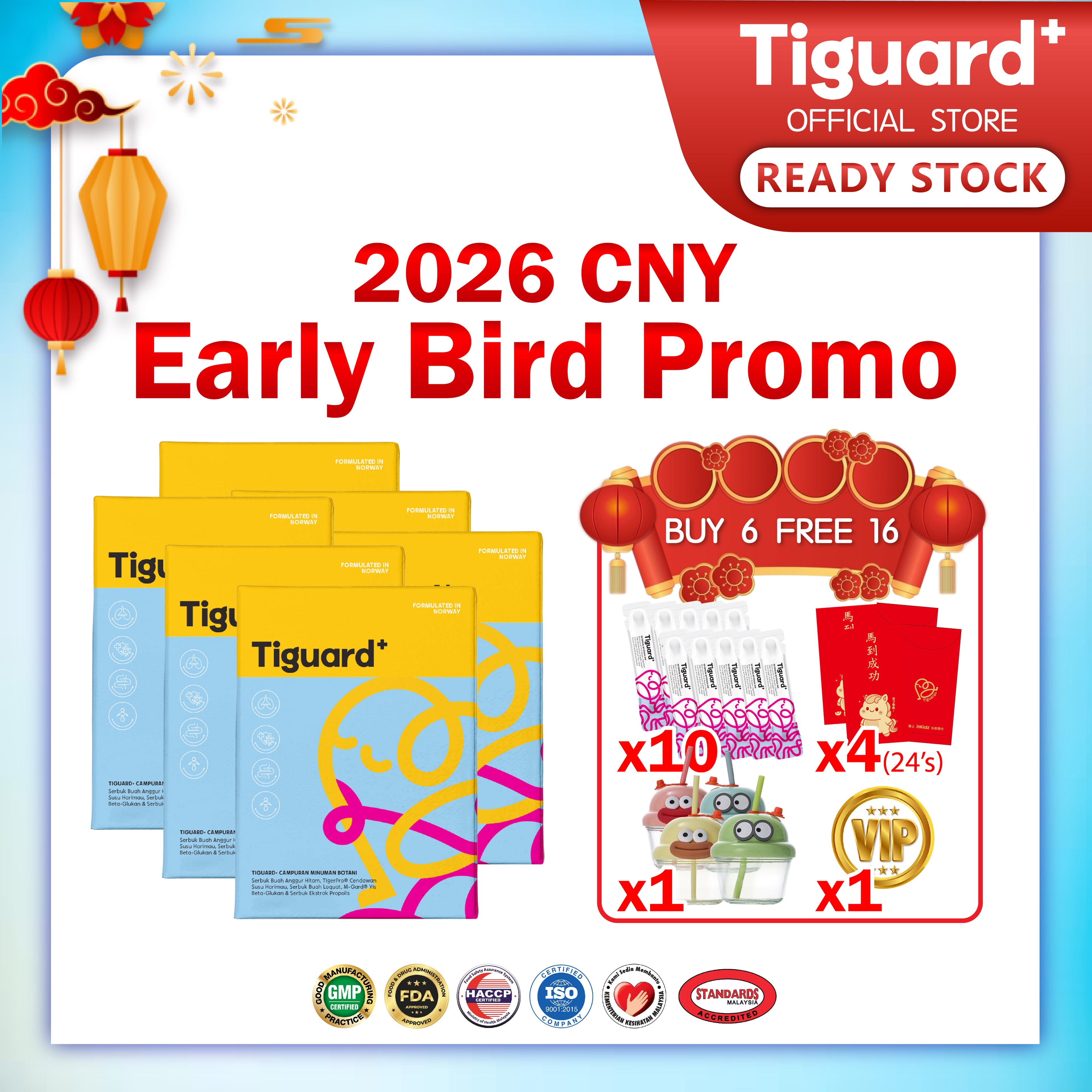 CNY Early Bird Promo | Buy 6 Free 16