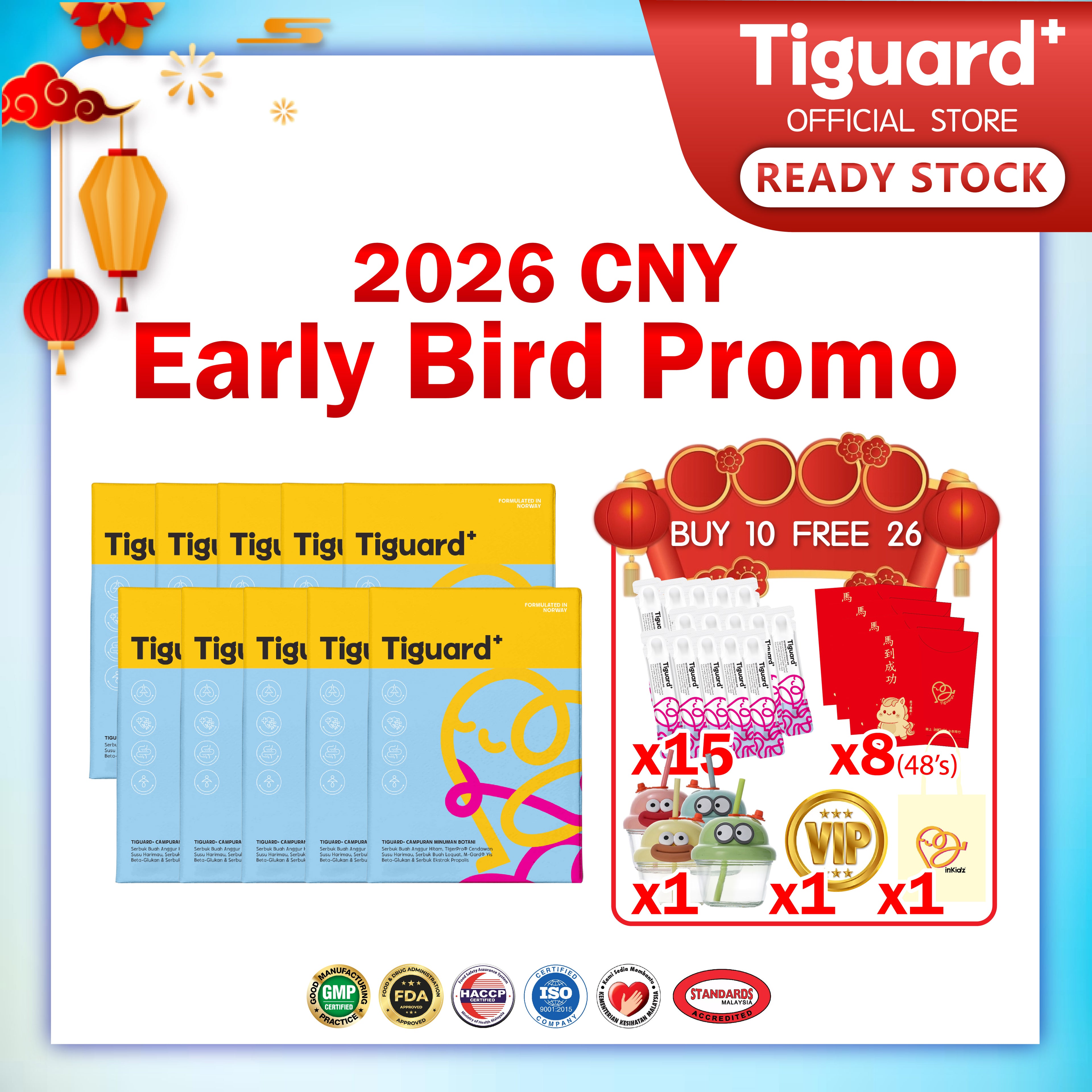 CNY Early Bird Promo | Buy 10 Free 26
