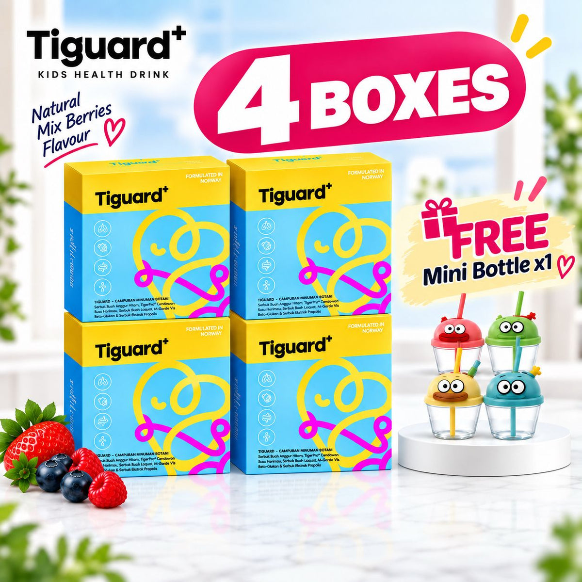 Tiguard+ BUY 4 FREE 1【RM598 - 4 Boxes】